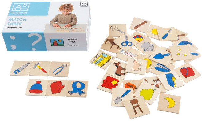 Toys for Life 收集3張彼此關聯的卡片, 混合顏色, 1個