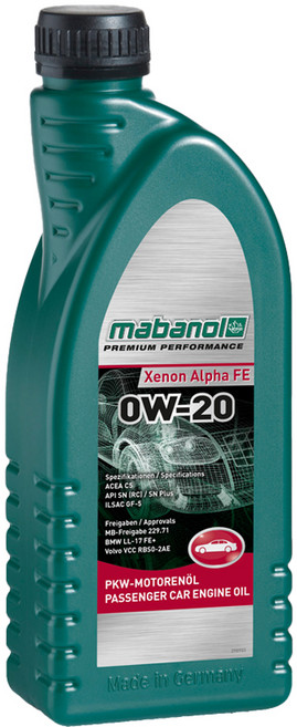 mabanol 蠻奔龍 Xenon Alpha FE 引擎機油, 阿爾法 FE 0W-20, 1個
