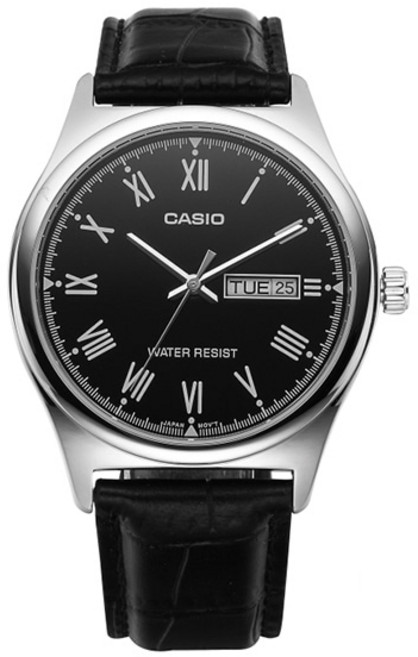 CASIO 卡西歐 男士指針石英皮革手錶 38mm MTP-V006L-1BUDF
