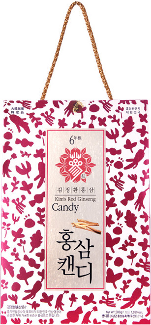 Kim's Red Ginseng 紅參糖 83包入, 1盒, 500g