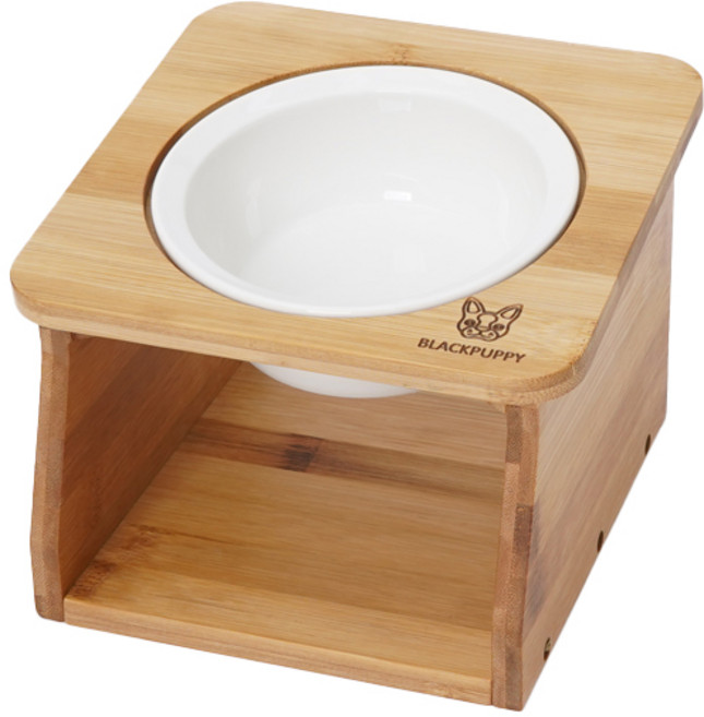 REDPUPPY Wood Pongpla 固定食碗 1口, 木質, 1個