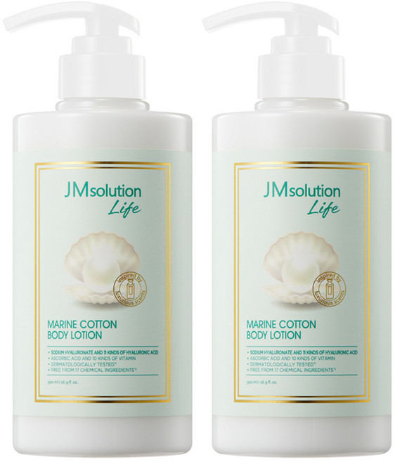 JMsolution 身體乳液 棉花香, 2個, 500ml