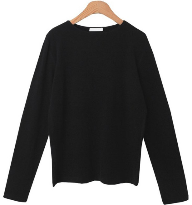 Lindashop 女款 Svehle 素色圓領長袖T恤 cpt10380k28