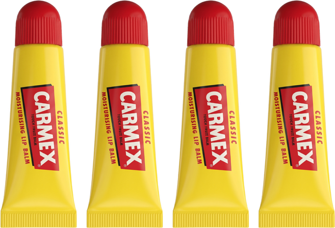 Carmex 小蜜媞 修護脣膏 2歲以上, 原味, 10g, 4個