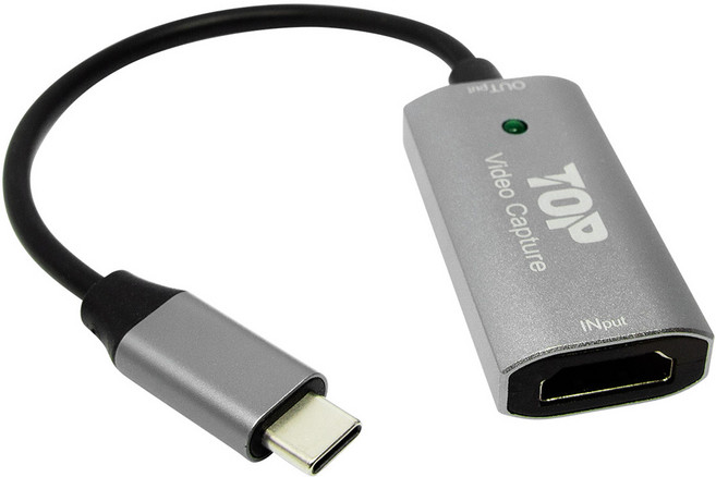 soltop Type-C to HDMI 4K 60Hz 影像擷取卡 15cm, SOLTOP-983