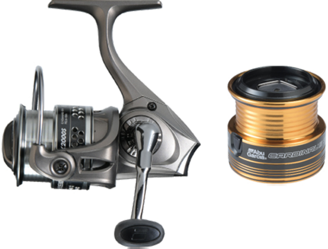 Abu Garcia Cardinal 3 全能紡車捲線器 備用線杯, 煙燻色 + 黑色, STX2000S