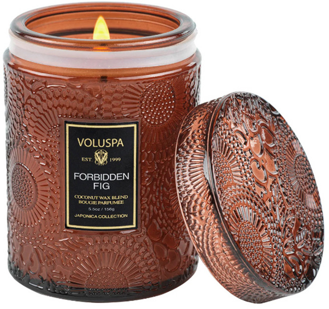 VOLUSPA Japonica 系列玻璃蠟燭, 禁忌無花果, 156g, 1個