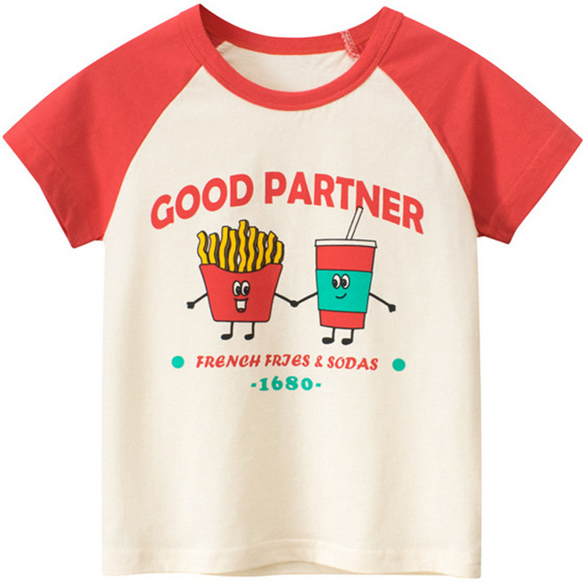 Bebeniz 兒童 Good Partner 短袖拉克蘭 T 恤