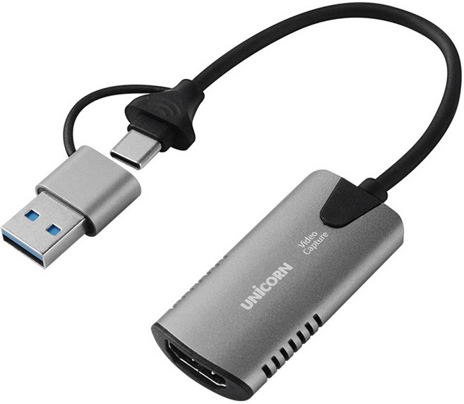 UNiCORN A + C型 4K 60Hz USB 3.0 HDMI 串流影像錄製視訊擷取卡, VC-300C