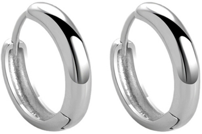 Stone Jewelry 男士環形耳環 12mm