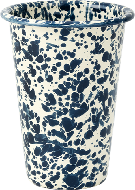 CROW CANYON 大理石紋琺瑯杯 D93 400ml, 海軍藍, 1個