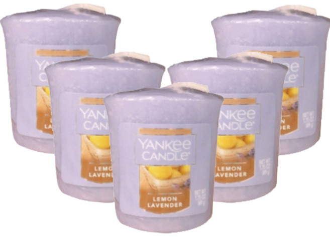 YANKee CANDLe 香氛蠟燭, 檸檬薰衣草, 49g, 5個