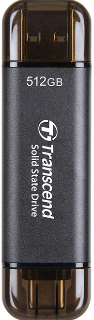 Transcend 創見 ESD310 超小型外接SSD, 512GB, 黑色