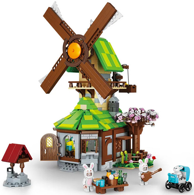 LoZ 風車小屋迷你積木 01, 混色, 1個
