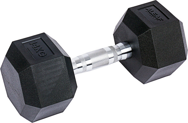 ALEAF 無味PEV六角啞鈴, 14kg, 1個