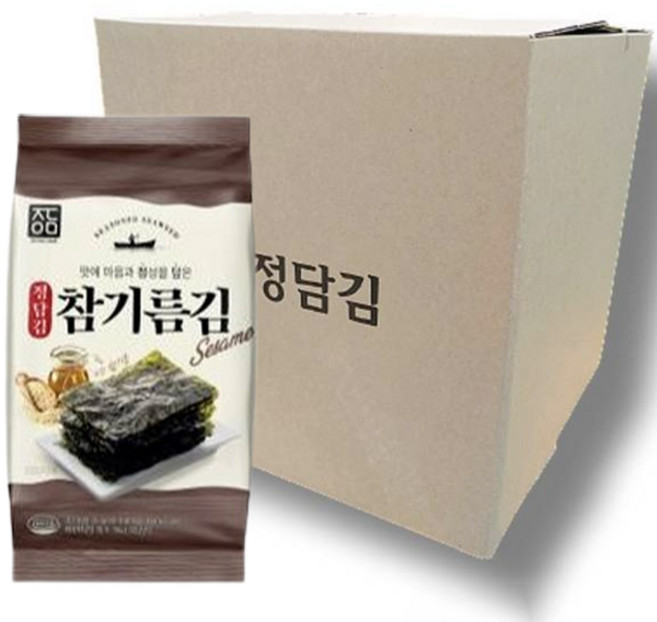 JEONG DAM 麻油便當海苔, 5g, 48個