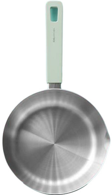 EDELKOCHEN 3重結構不鏽鋼倒水口平底炒鍋 電磁爐適用, 20cm, 1個