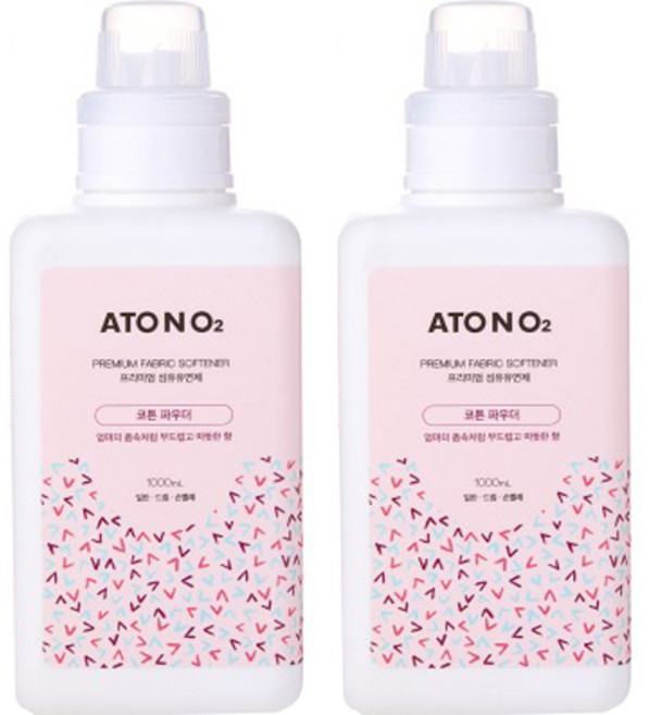 ATONO2 頂級兒童用纖維柔軟精 棉花, 1L, 2個