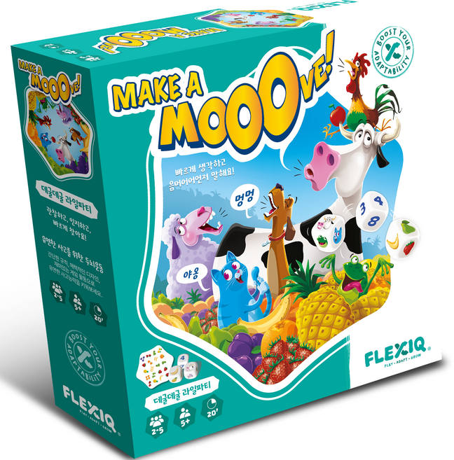Flexiq Asmodee 滾滾水果派對桌遊, 混色