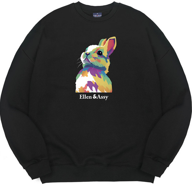 ELLENASSY Maple Rabbit 寬鬆版型大學T