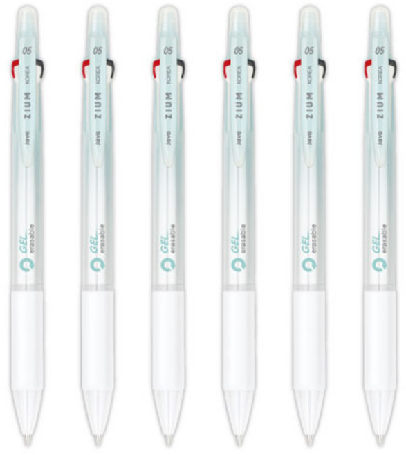 JAVAPEN Zuum 3 Gel 可擦拭原子筆 0.5mm, 6個, 薄荷