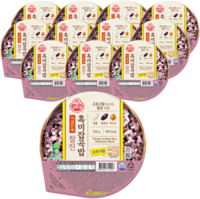OTOKI 不倒翁 即食黑米雜糧飯, 12個, 210g