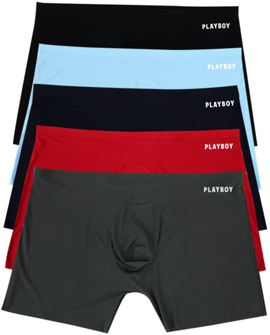 PLAYBOY 男性用無刺激無縫線無痕四角褲5件組 PMD2119