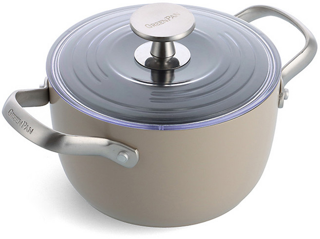 GREEN PAN 電磁爐雙耳亞洲多功能料理鍋 1.8L, 灰褐色, 1個, 總長 26cm x 高 14cm, 26cm