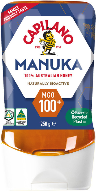 Capilano 麥盧卡蜂蜜 MGO100+, 1個, 250g