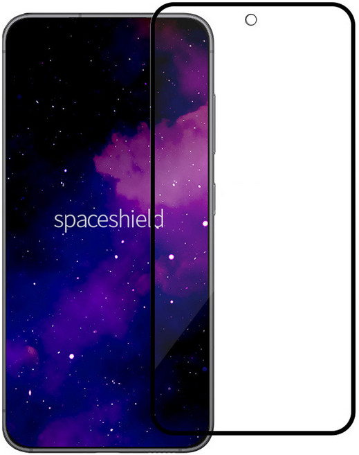 SPACE SHIELD Galaxy 相容 Spacefit 防指紋手機螢幕保護貼組, 1套