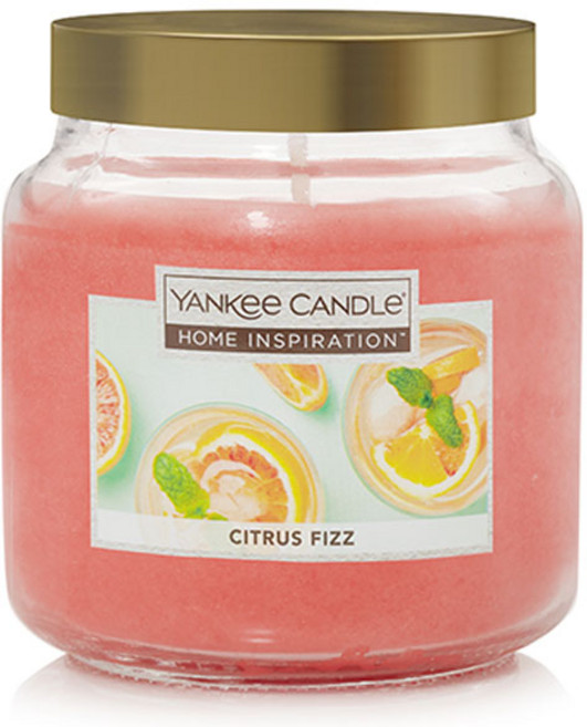 YANKee CANDLe Home Inspiration Value 蠟燭 M, 425g, 1個, 氣泡柑橘