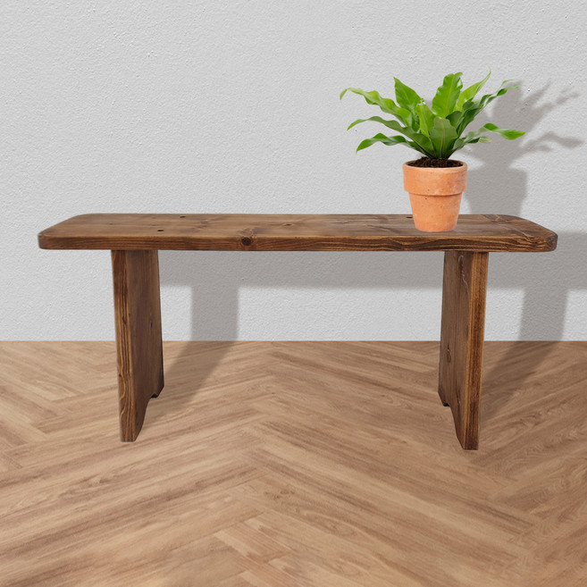 auTinG K Garden 原木松木花盆鞋櫃多用途層架整理架 60 x 35 cm, 單一顏色, 1欄