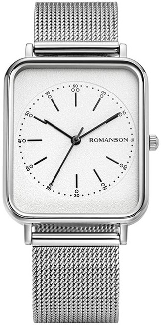 ROMANSON 男士 R 圓形網眼手錶 RWRMUU3BF017 + 禮品包裝組
