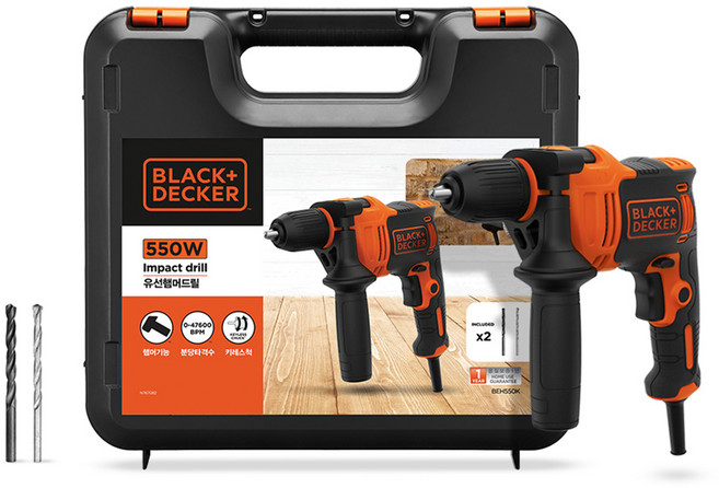 BLACK&DECKER 百工 鎚鑽 550W BEH550K, 1個, 主產品