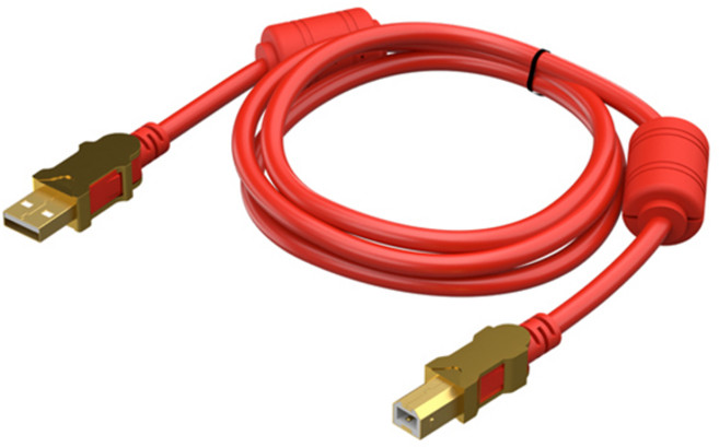 DIOPTEC DAC PC富士 USB A to B 傳輸線 Justlink USB A-B300, 1個, 3m, 紅色