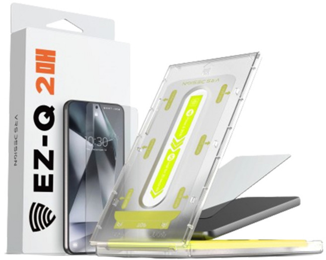 VRS EZ-Q Guard防塵防指紋全覆蓋強化玻璃螢幕保護貼 2片 + 簡易安裝工具組, 1套