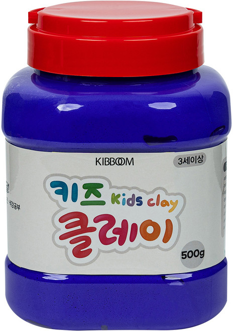 KIBBOOM 兒童黏土桶, 1個, 藍色, 500g