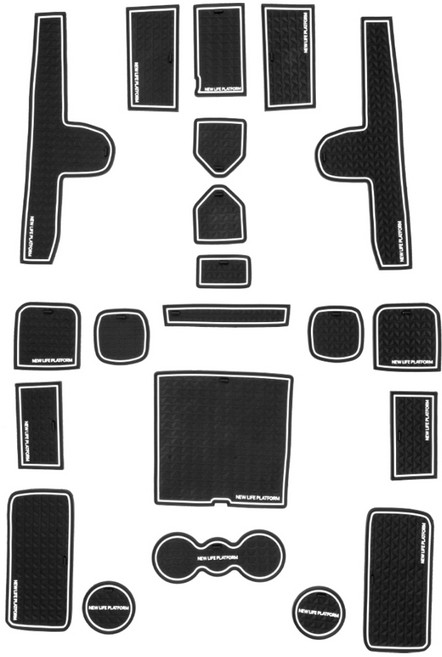 VENDICT The New Sorento MQ4 抗噪防滑墊套組, 1組, 黑色