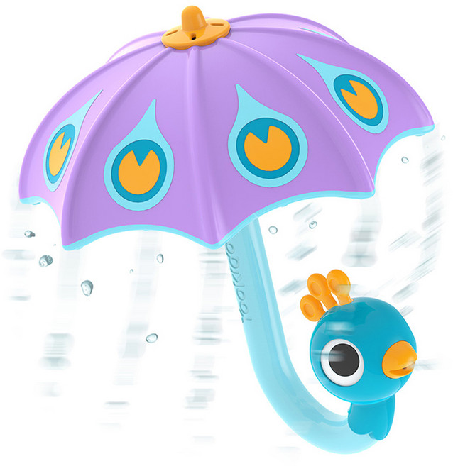 Yookidoo 旋轉孔雀雨傘 40226, 紫色, 1個