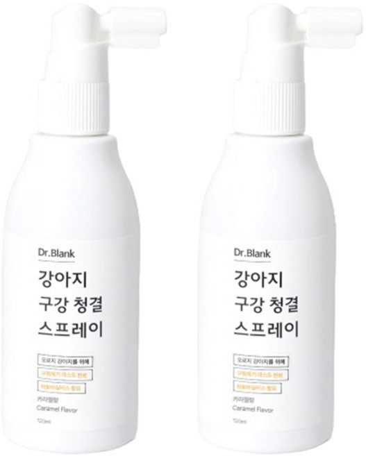 Dr.Blank 狗狗口腔清潔噴霧 焦糖香, 2個, 120ml
