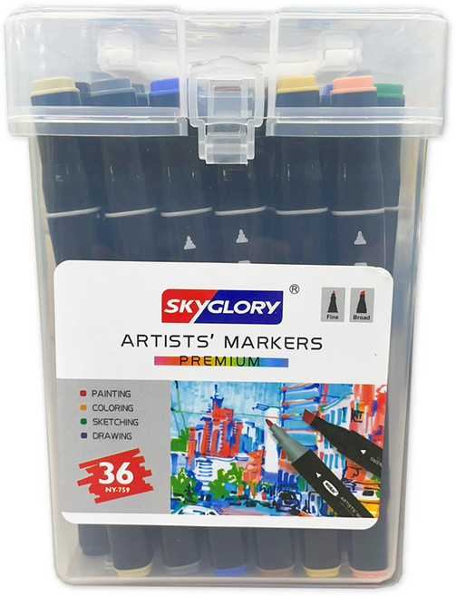 SKYGLORY 藝術家高級麥克筆, 1套, 36色