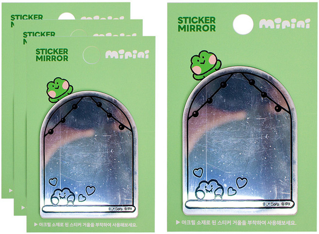 STUDIO EIGHT LINE FRIENDS minini 貼紙鏡, 雷尼尼, 4個