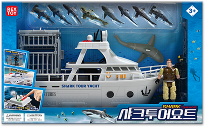 THINK Toys 鯊魚遊艇電動玩具, 混色