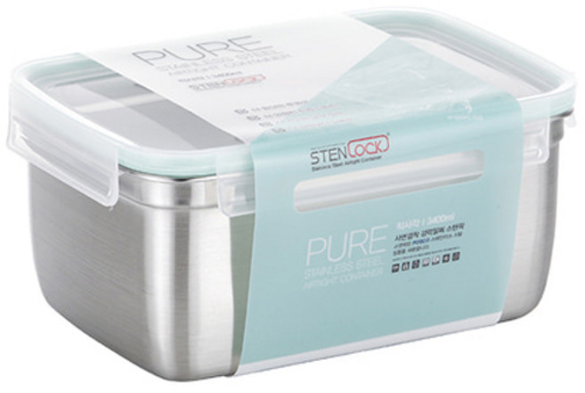 STENLOCK 史丹利 Pure長方形密封保鮮盒 8-1號, 3100ml, 1個