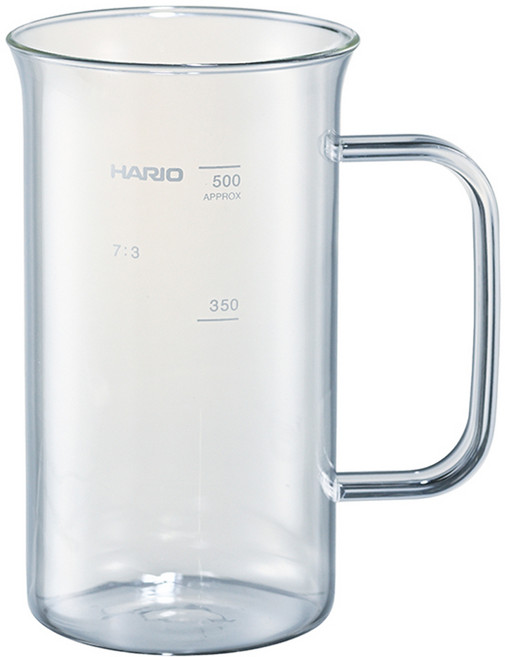 HARIO 好璃奧 Beaker 啤酒馬克杯 500ml BBM-500, 1個, 單一顏色
