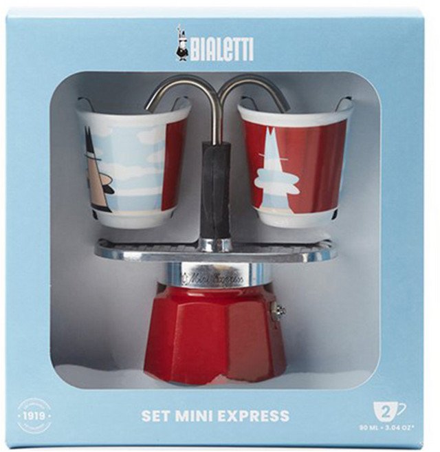 BIALeTTI 拜雷提 Mini express摩卡壺組, 雷內馬格利特款, 1組