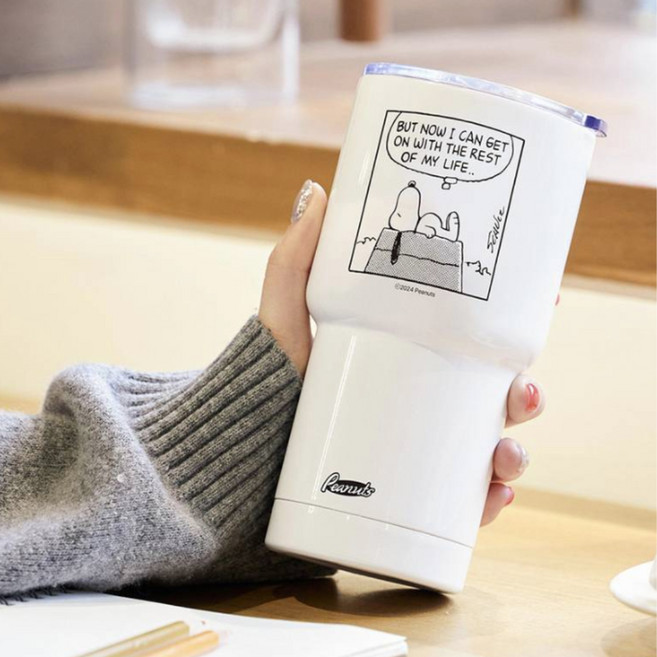 BoCuisine 史努比不鏽鋼水杯, 600ml, 1個, 混合色