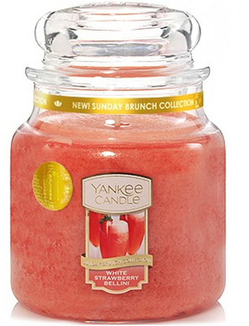 YANKee CANDLe 罐裝蠟燭 M, 1個, 411g, 白草莓貝里尼