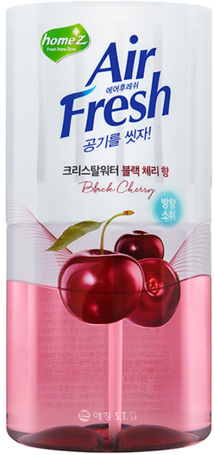 home'Z Air Fresh 芳香除臭液, 黑櫻桃香, 400ml, 2瓶