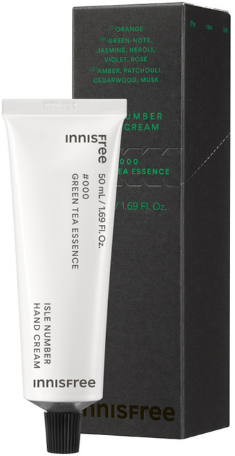INNISFREE Isle Number綠茶精華護手霜, 50ml, 1條